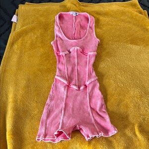 Fashion Nova Ribbed Pink Top